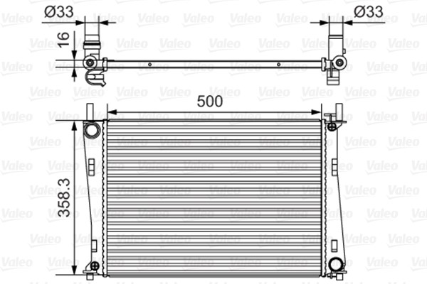 Kylare, motorkylning Valeo 734273 VALEO