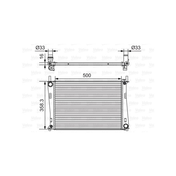 Kylare, motorkylning Valeo 734273 VALEO