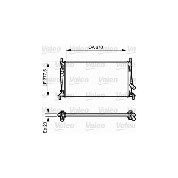 Kylare, motorkylning Valeo 734320 VALEO
