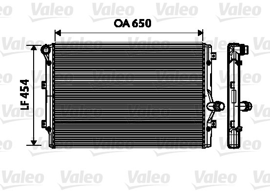 Kylare, motorkylning Valeo 734333 VALEO