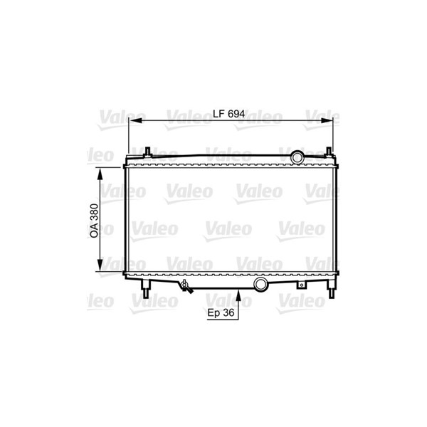 Kylare, motorkylning Valeo 734336 VALEO