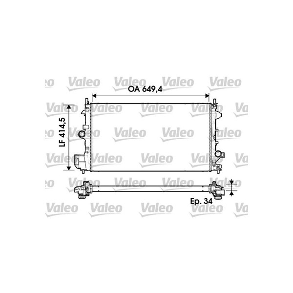 Kylare, motorkylning Valeo 734339 VALEO