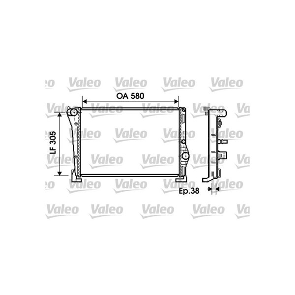 Kylare, motorkylning Valeo 734364 VALEO