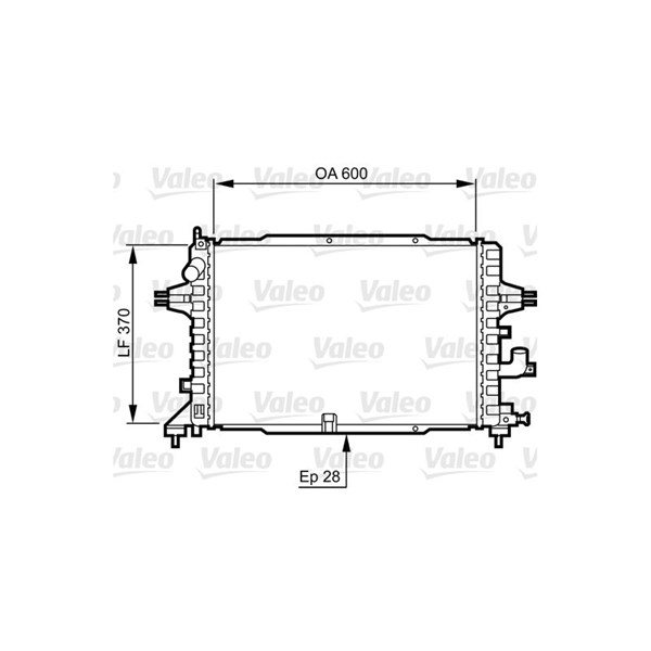 Kylare, motorkylning Valeo 734380 VALEO