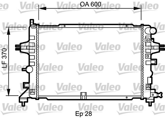 Kylare, motorkylning Valeo 734432 VALEO