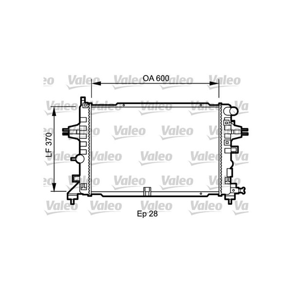 Kylare, motorkylning Valeo 734432 VALEO