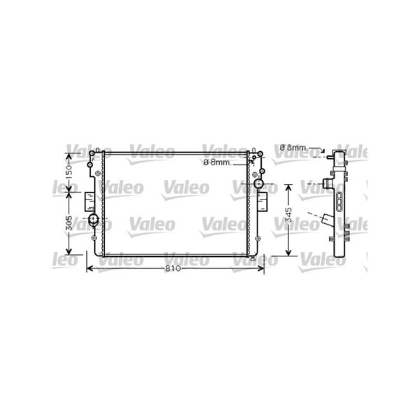 Kylare, motorkylning Valeo 734448 VALEO