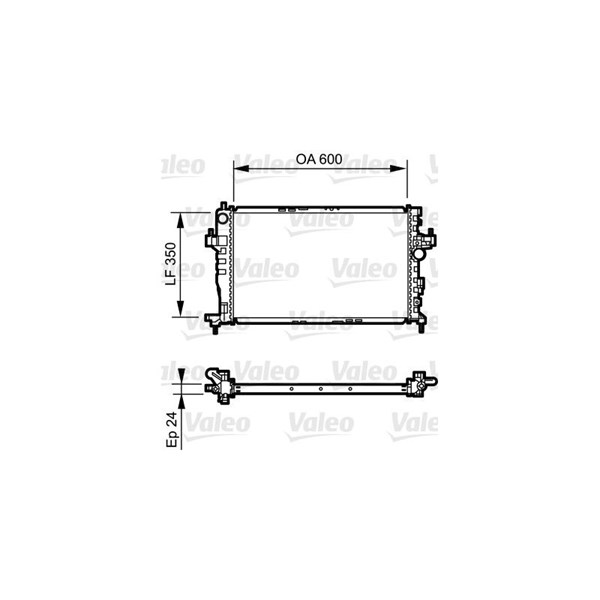 Kylare, motorkylning Valeo 734464 VALEO