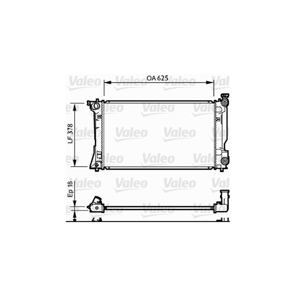 Kylare, motorkylning Valeo 734712 VALEO