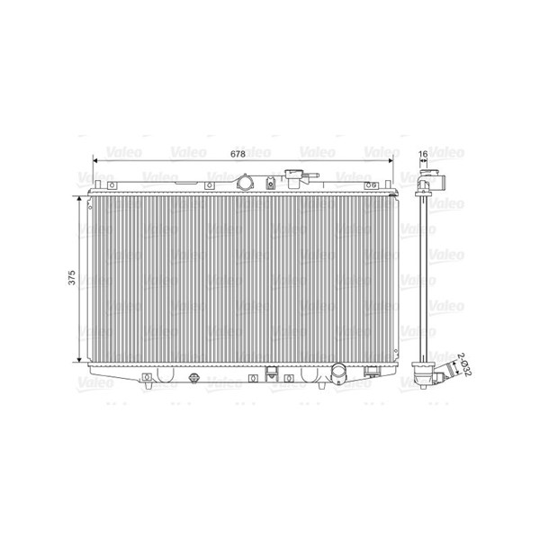 Kylare, motorkylning Valeo 734716 VALEO