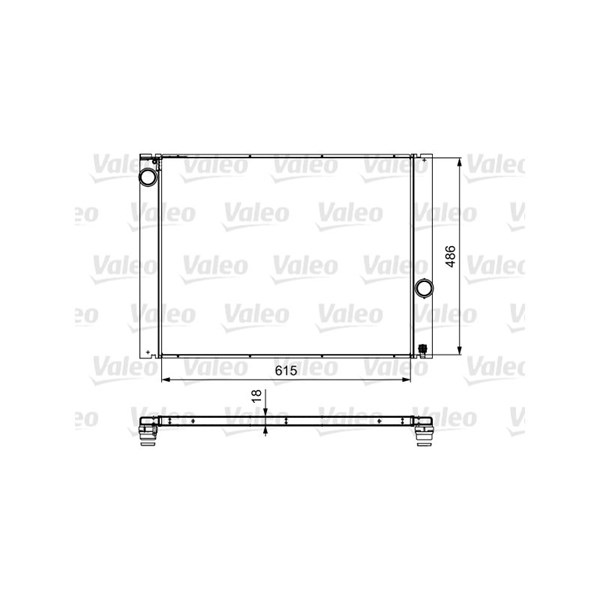 Kylare, motorkylning Valeo 734898 VALEO