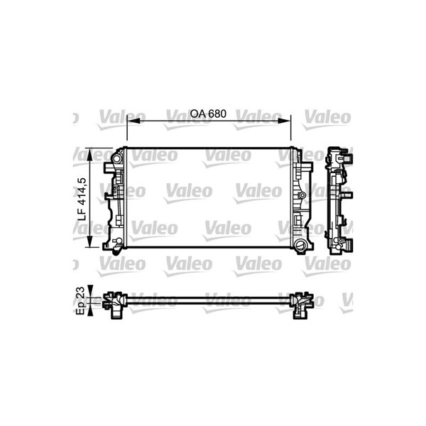 Kylare, motorkylning Valeo 734927 VALEO