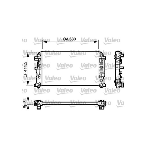 Kylare, motorkylning Valeo 734929 VALEO