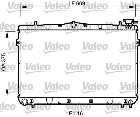 Kylare, motorkylning Valeo 734950 VALEO