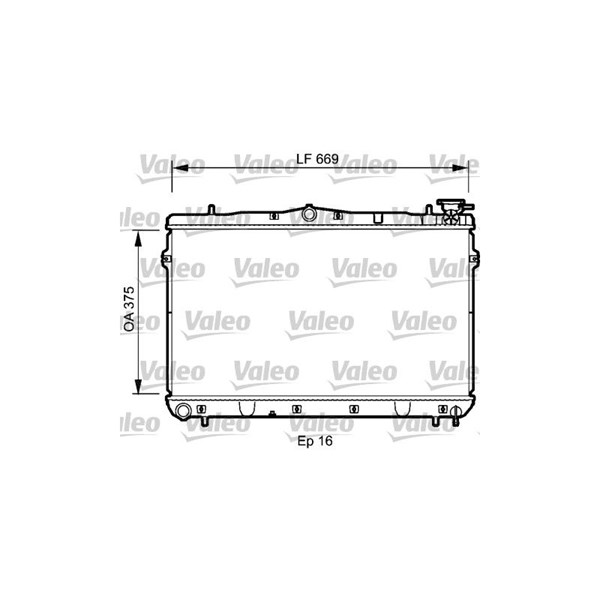 Kylare, motorkylning Valeo 734950 VALEO