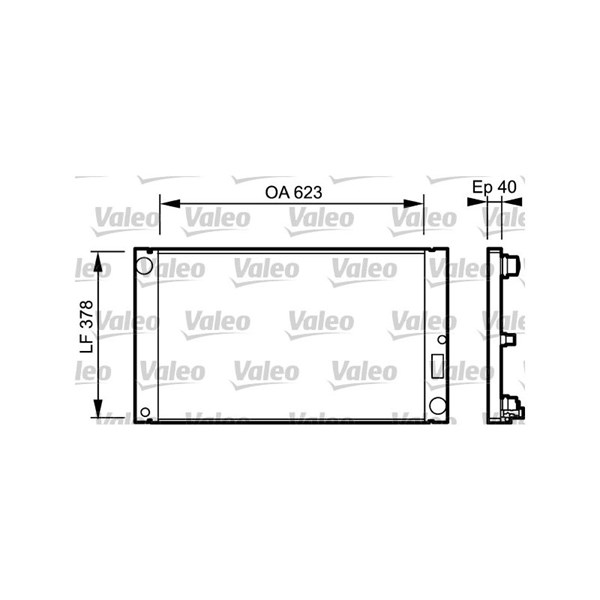 Kylare, motorkylning Valeo 735036 VALEO