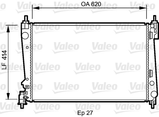 Kylare, motorkylning Valeo 735041 VALEO