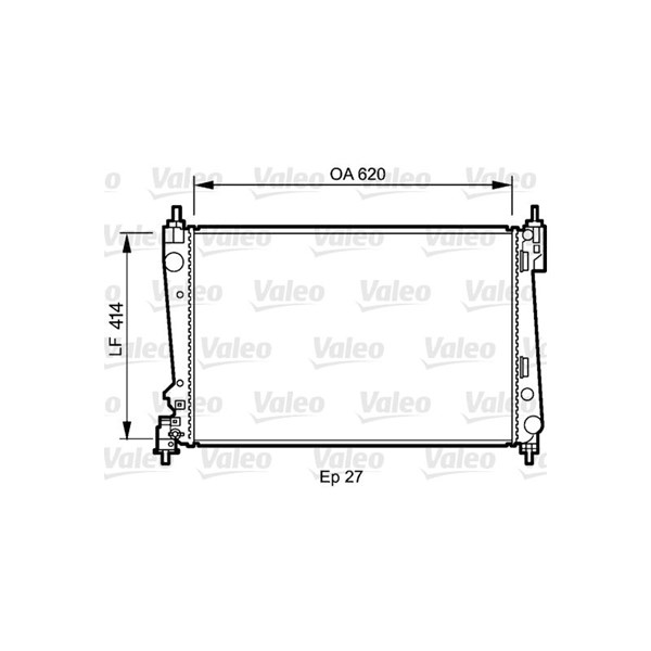 Kylare, motorkylning Valeo 735041 VALEO