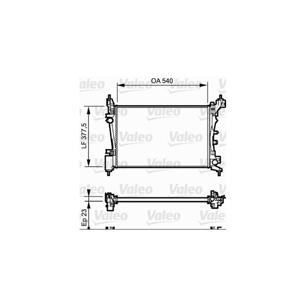 Kylare, motorkylning Valeo 735042 VALEO
