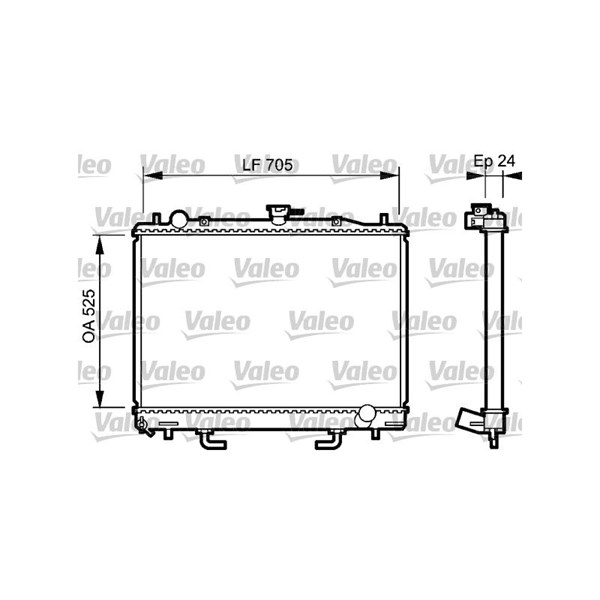 Kylare, motorkylning Valeo 735058 VALEO