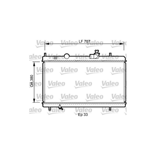 Kylare, motorkylning Valeo 735068 VALEO