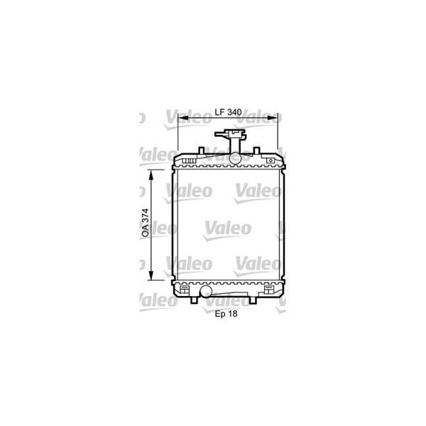 Kylare, motorkylning Valeo 735072 VALEO