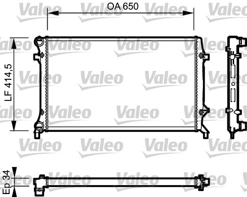 Kylare, motorkylning Valeo 735120 VALEO