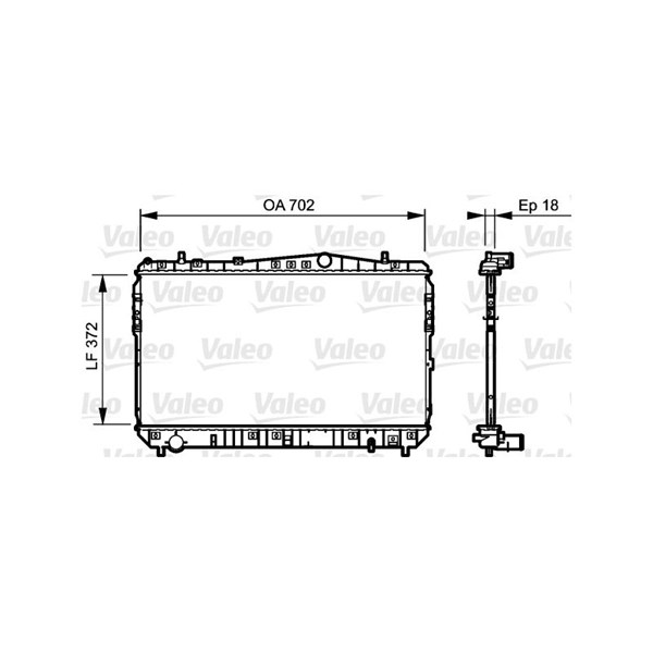 Kylare, motorkylning Valeo 735159 VALEO