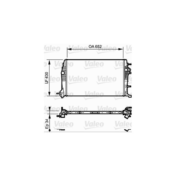 Kylare, motorkylning Valeo 735181 VALEO