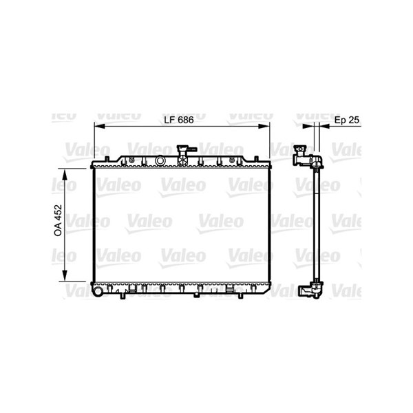 Kylare, motorkylning Valeo 735206 VALEO