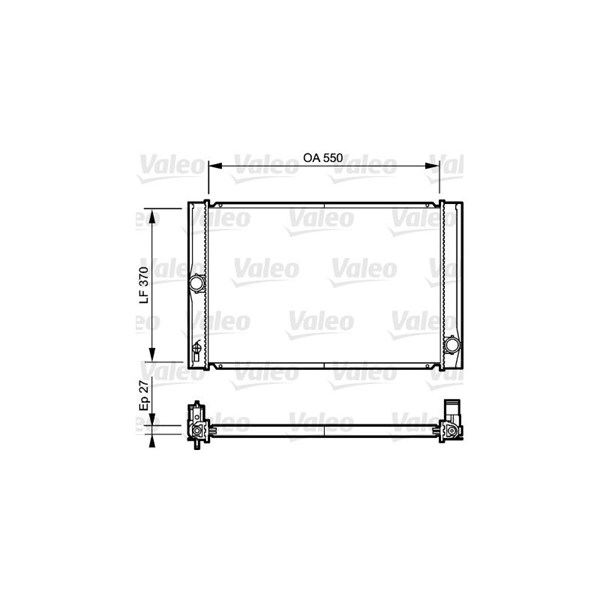 Kylare, motorkylning Valeo 735213 VALEO