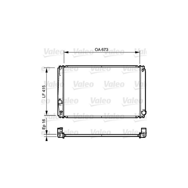 Kylare, motorkylning Valeo 735215 VALEO