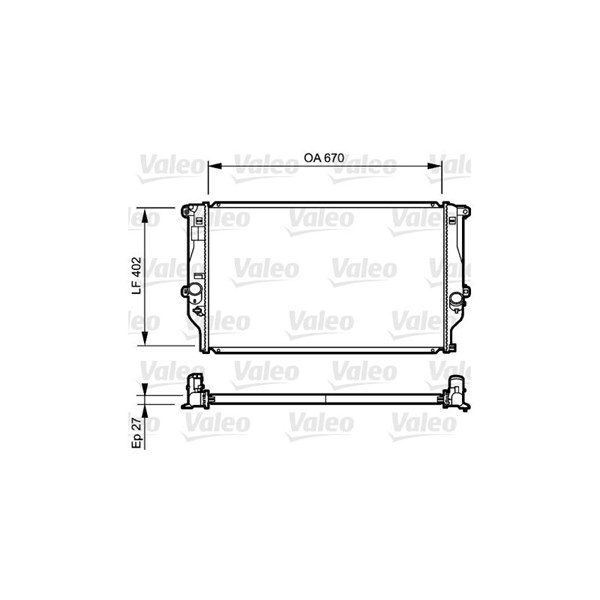 Kylare, motorkylning Valeo 735216 VALEO