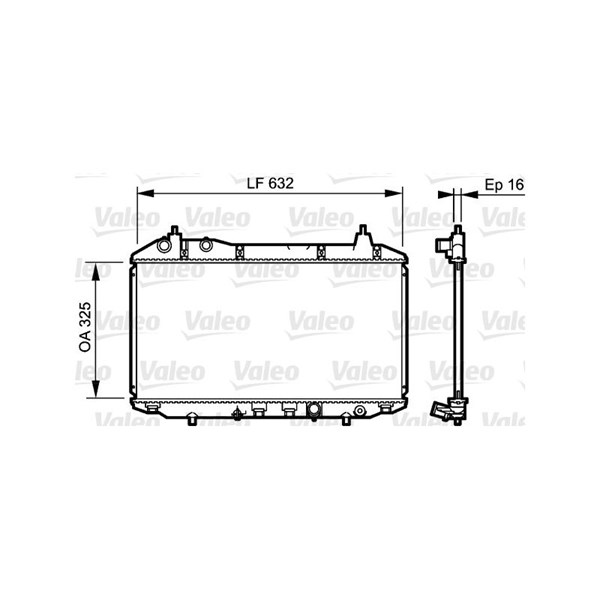Kylare, motorkylning Valeo 735241 VALEO