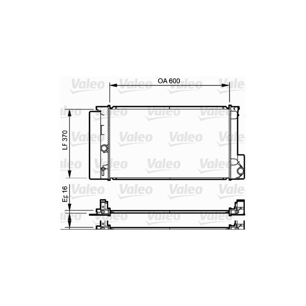 Kylare, motorkylning Valeo 735250 VALEO