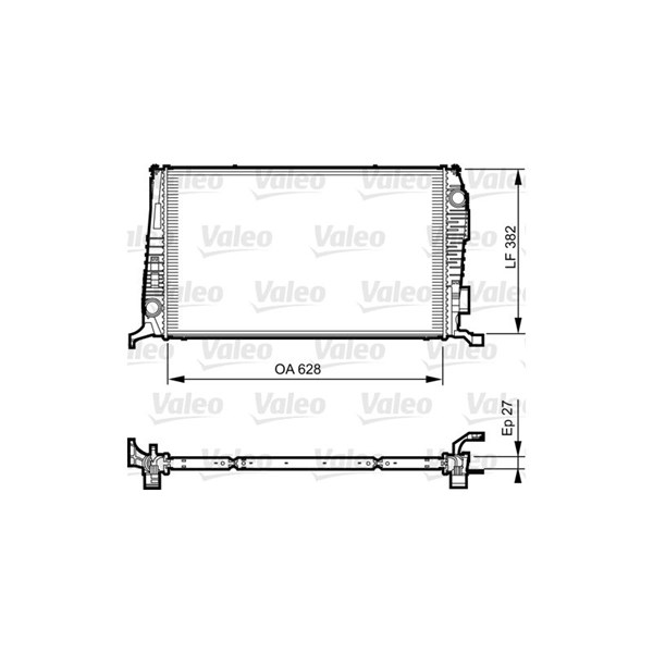 Kylare, motorkylning Valeo 735279 VALEO