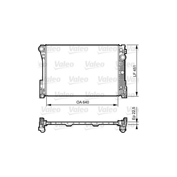 Kylare, motorkylning Valeo 735285 VALEO
