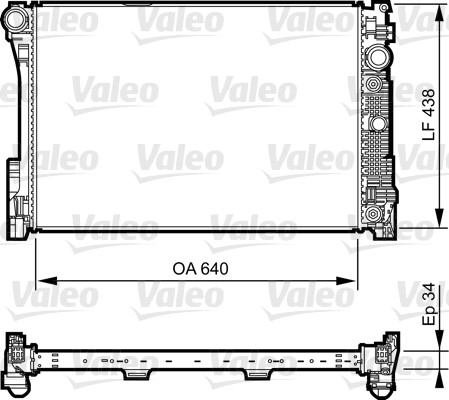 Kylare, motorkylning Valeo 735292 VALEO