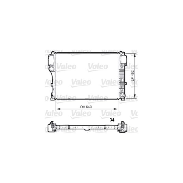 Kylare, motorkylning Valeo 735298 VALEO