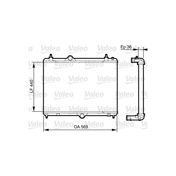 Kylare, motorkylning Valeo 735371 VALEO