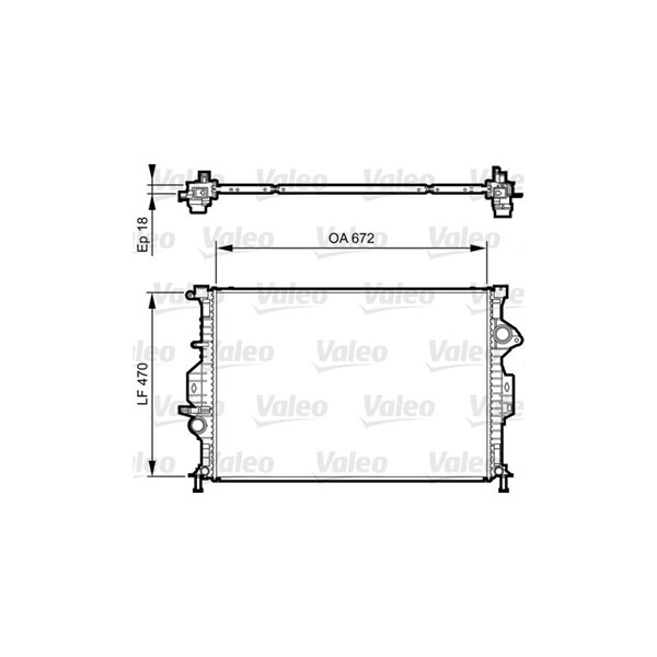 Kylare, motorkylning Valeo 735373 VALEO