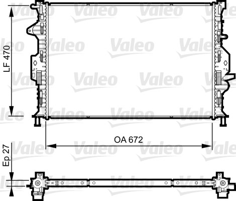 Kylare, motorkylning Valeo 735374 VALEO