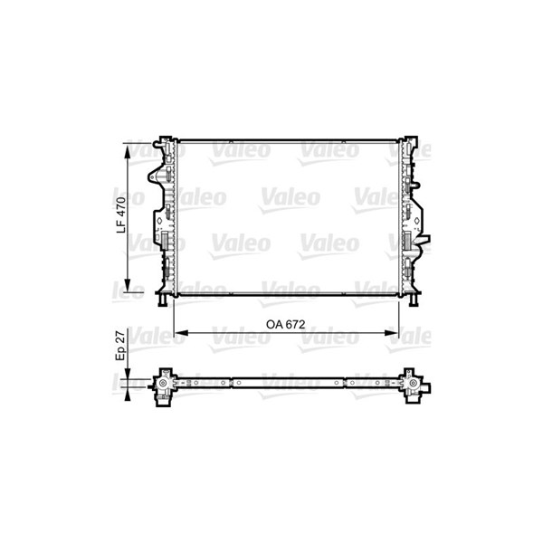 Kylare, motorkylning Valeo 735374 VALEO
