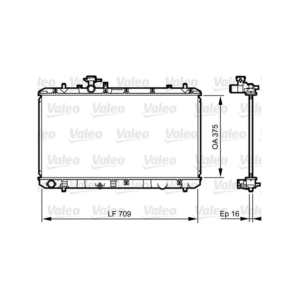 Kylare, motorkylning Valeo 735407 VALEO