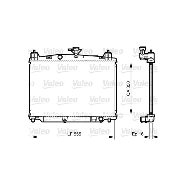 Kylare, motorkylning Valeo 735416 VALEO