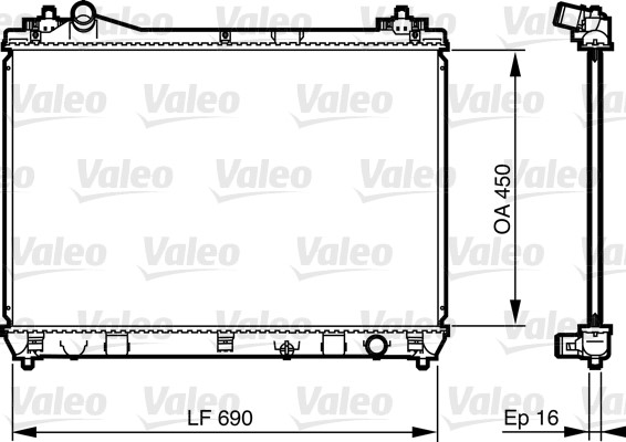 Kylare, motorkylning Valeo 735433 VALEO