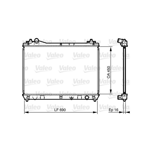 Kylare, motorkylning Valeo 735433 VALEO