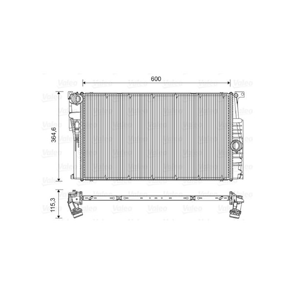 Kylare, motorkylning Valeo 735451 VALEO
