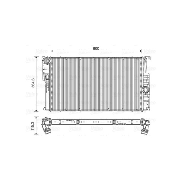 Kylare, motorkylning Valeo 735454 VALEO