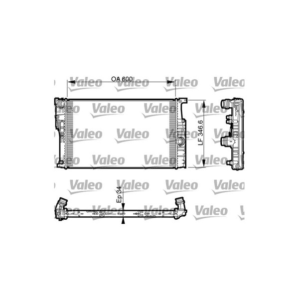Kylare, motorkylning Valeo 735456 VALEO
